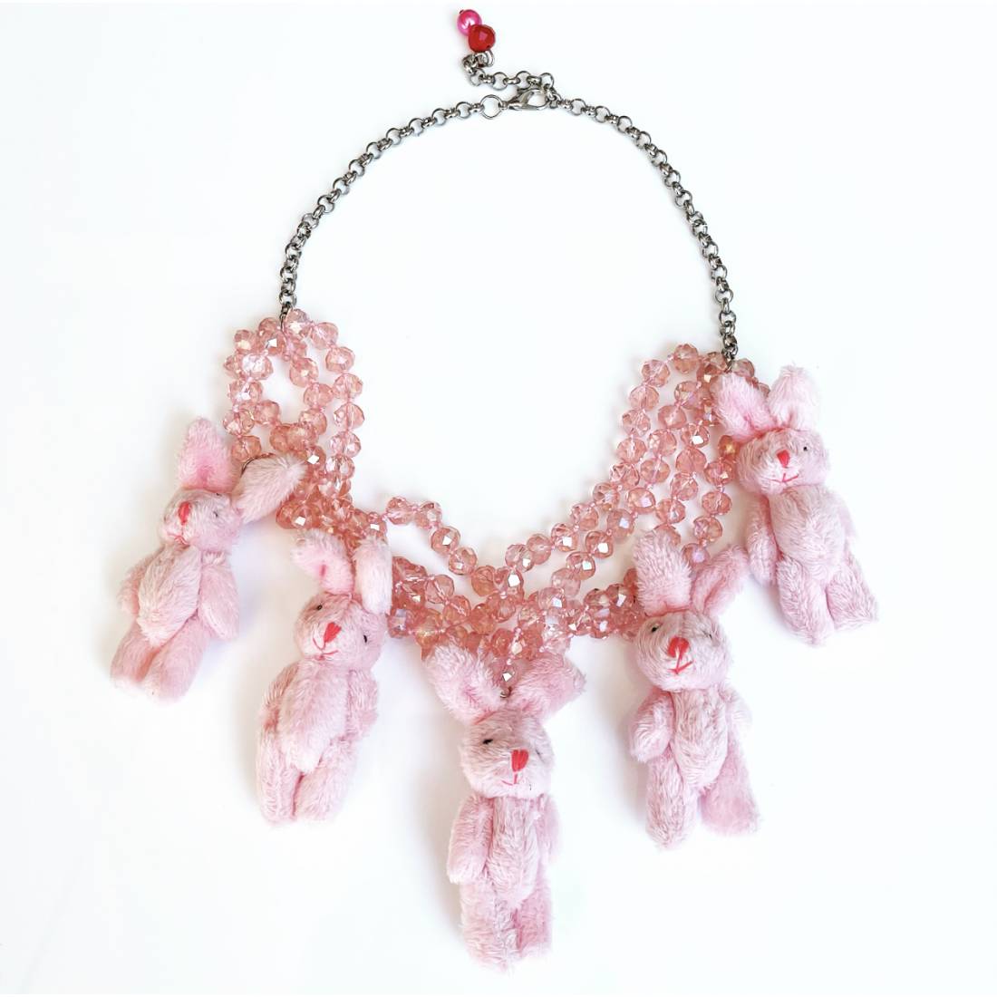COLLANA CONIGLIETTI ROSA