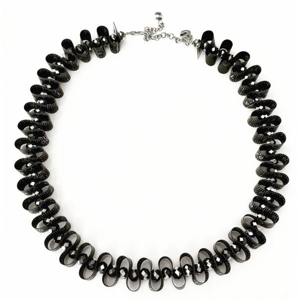 COLLANA CENTIMETRO NERO 2