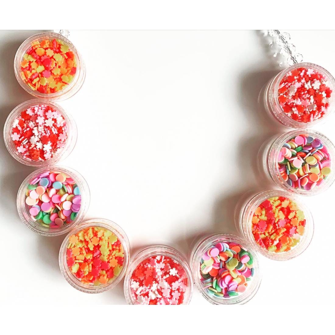 COLLANA BARATTOLI MIX RESINA