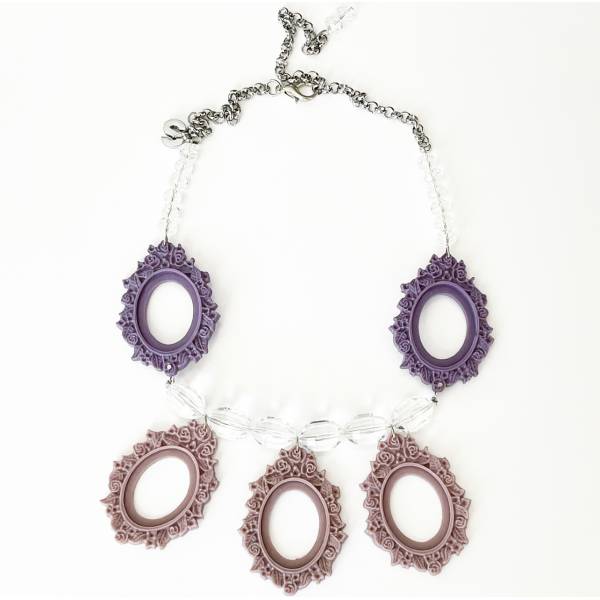 COLLANA CORNICI VIOLA