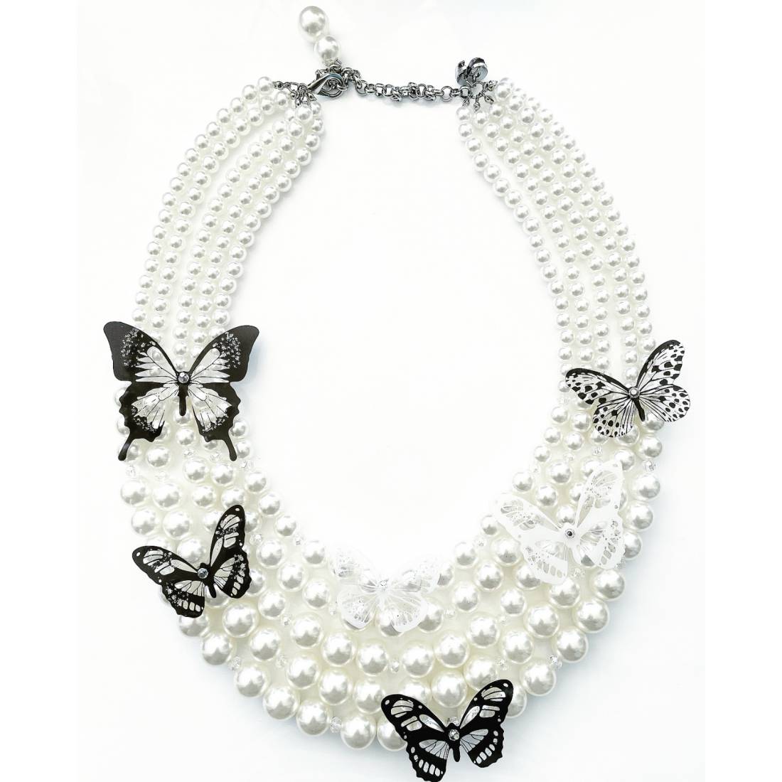 COLLANA FARFALLA B/W